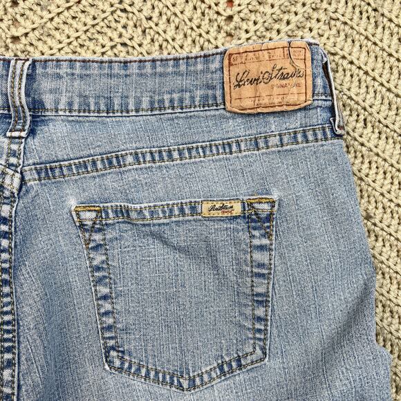 Y2K 2000s Vintage Levi’s Low Rise Stretch Flared Bootcut Jeans - Size 12 - Picture 10 of 10